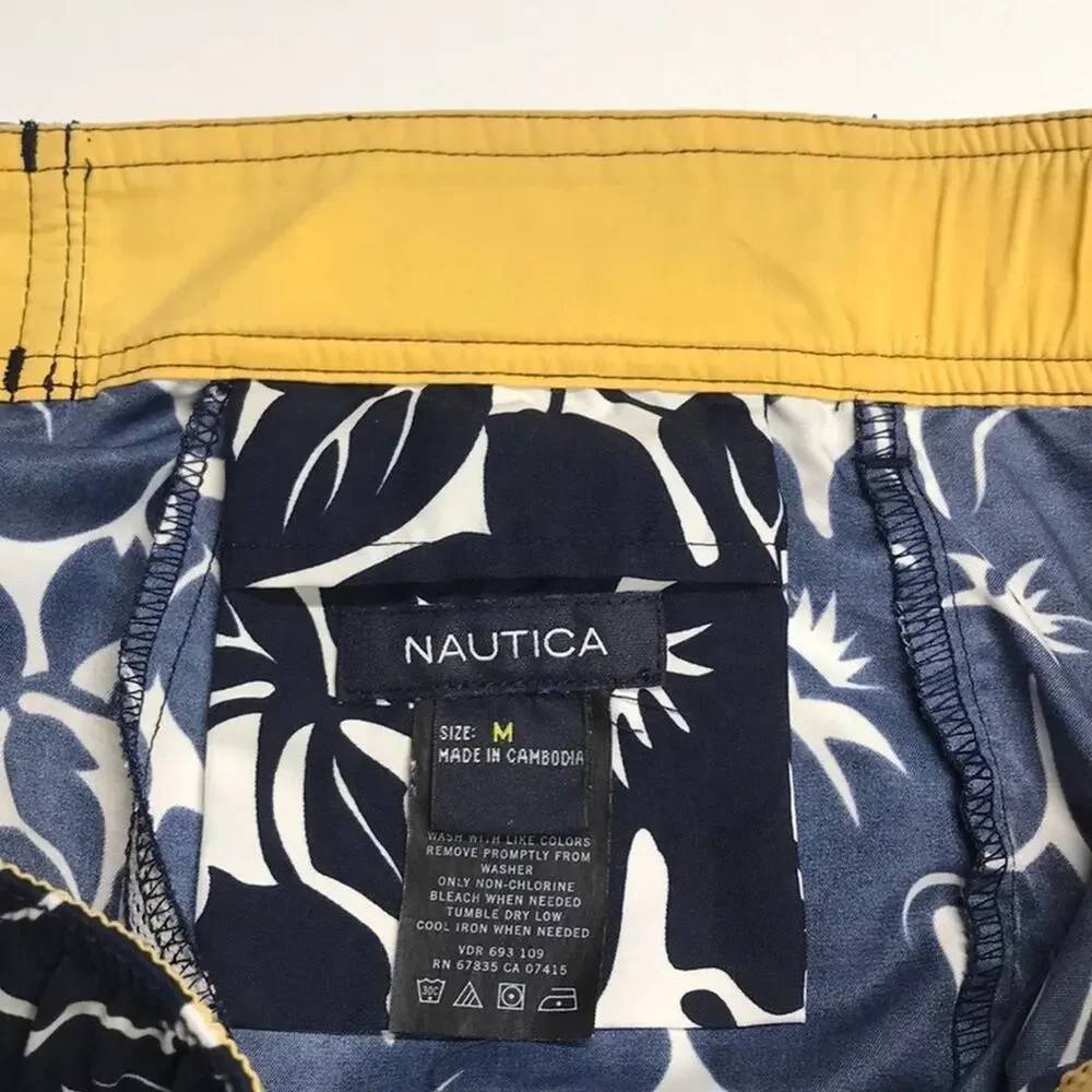 NAUTICA Mens Medium Blue Swim Shorts